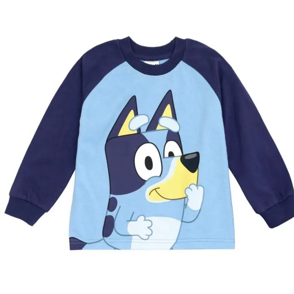 Bluey Little Boys T-Shirt and Jogger French Terry Pants Outfit Set 7-8